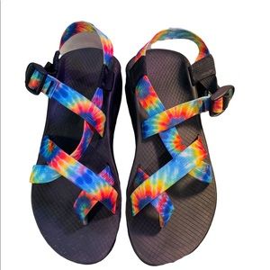 Rainbow Tie Dye Chacos